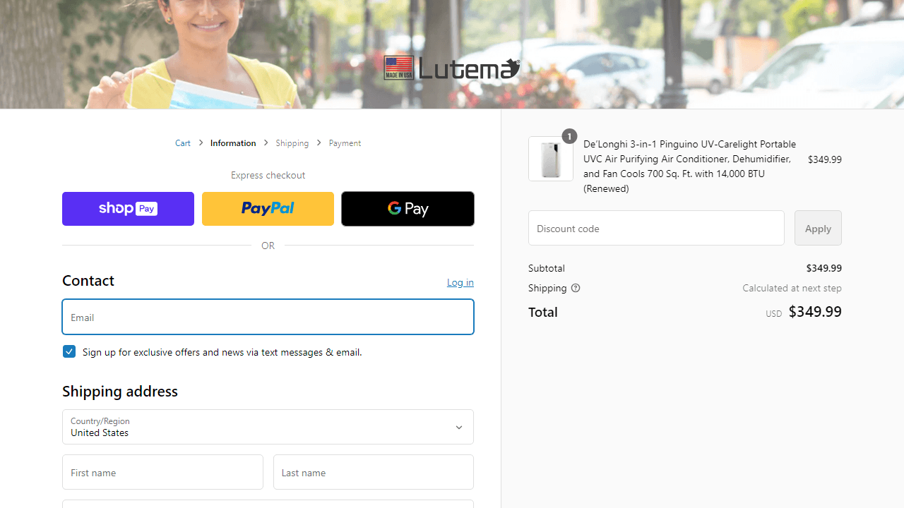 How to apply Lutema coupon code
